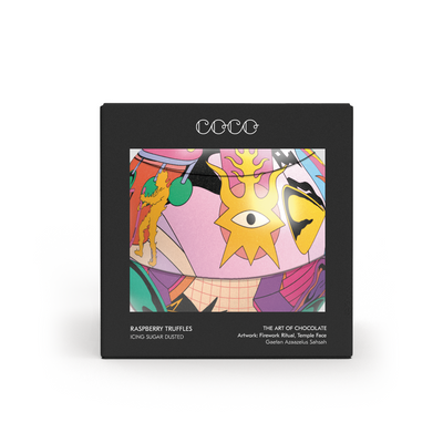 Raspberry Truffles Bauble Tin 100g